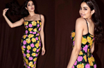Janhvi Kapoor exudes sexy chic vibes in floral bodycon dress, See pics